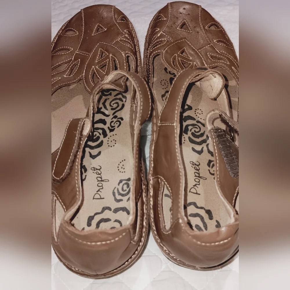 Proper Jenna Fisherman Sandals Size 10 Brown - Picture 2 of 10